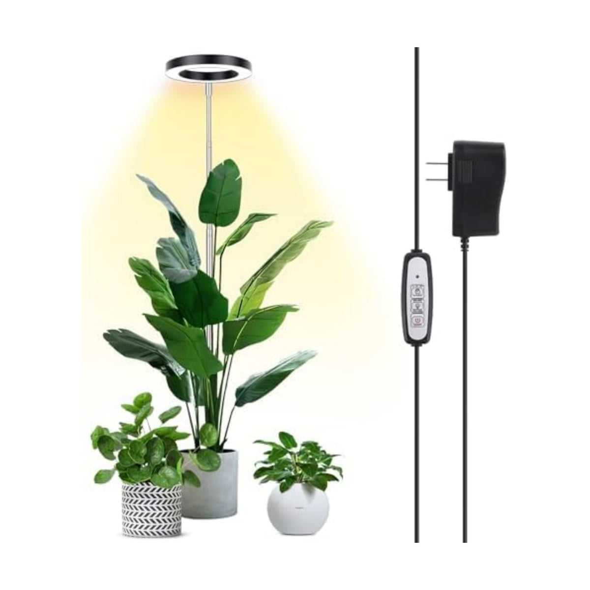 LBW 6.3" Grow Light, 72 LEDs Full Spectrum Grow Lights for Indoor Plants