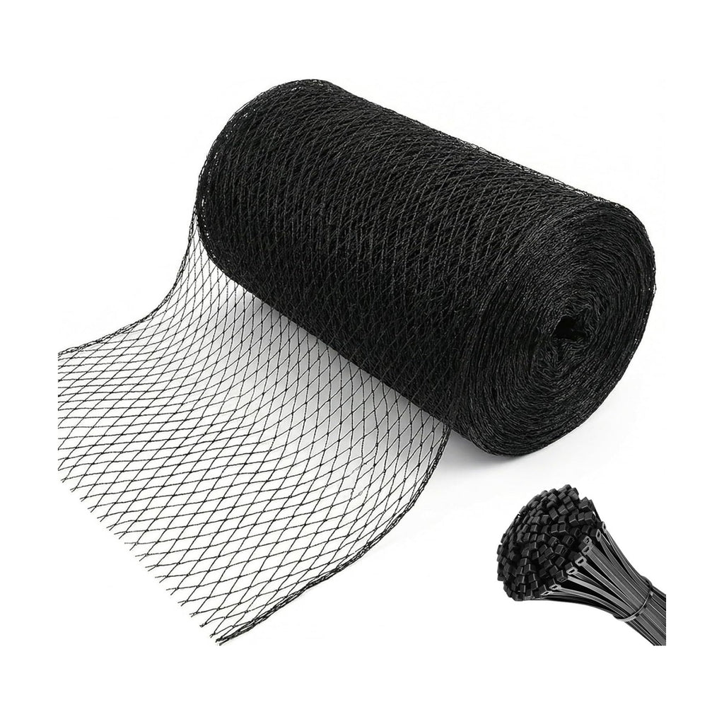 7.5 x 100 FT Bird Netting,1/2" Mesh Garden Netting,100PCS Zip Tie | Heavy Duty Bird Net Poultry Netting Fence for