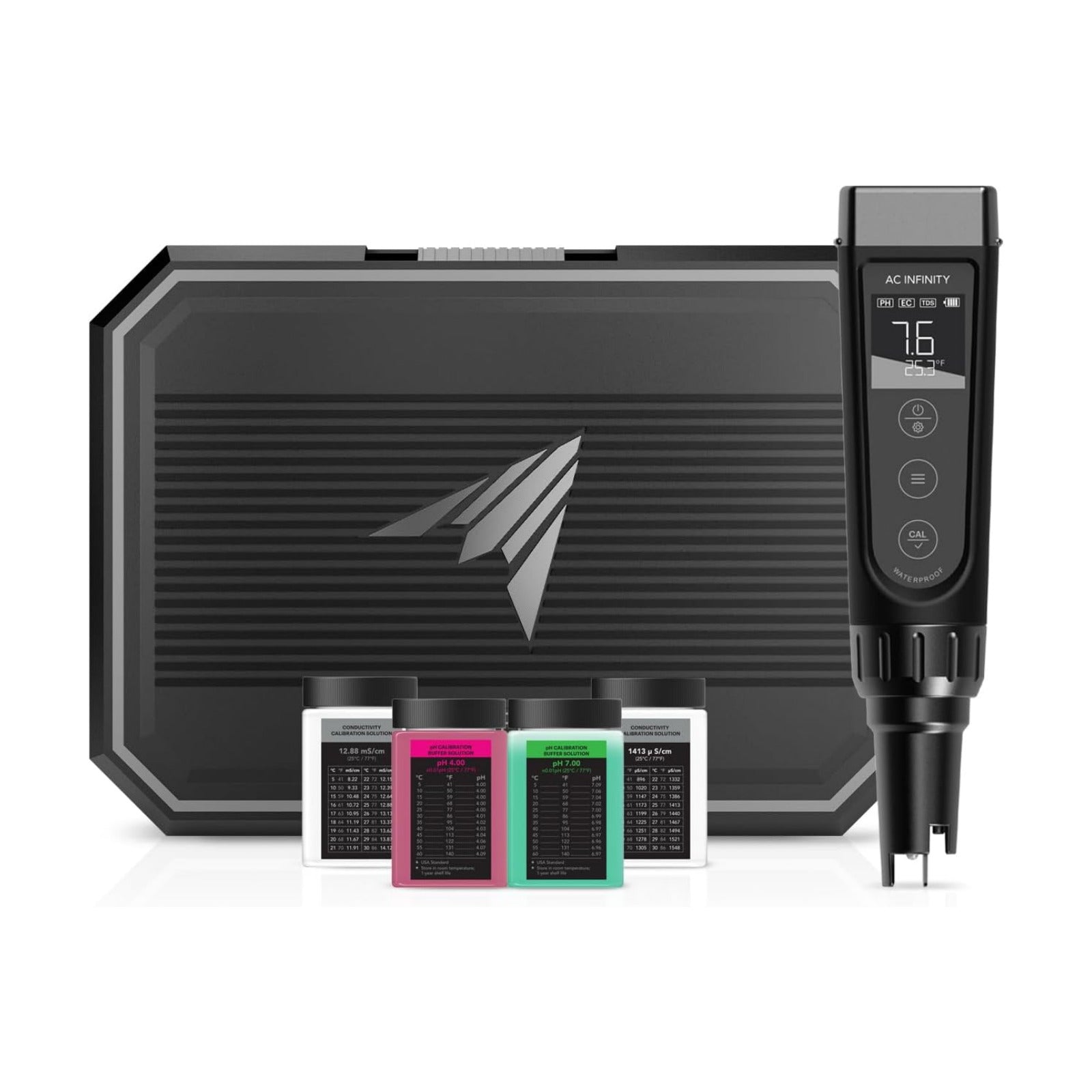 AC Infinity Hydroponic Meter PRO Kit, High Precision Digital pH Pen with ±0.01 pH Accuracy and Interchangeable Probe
