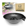 U-nitt 12" Spill Bowl Downspout Catch Basin for Rain Chain Anchoring & Stake | Rainwater Collection for Roof |Gutter