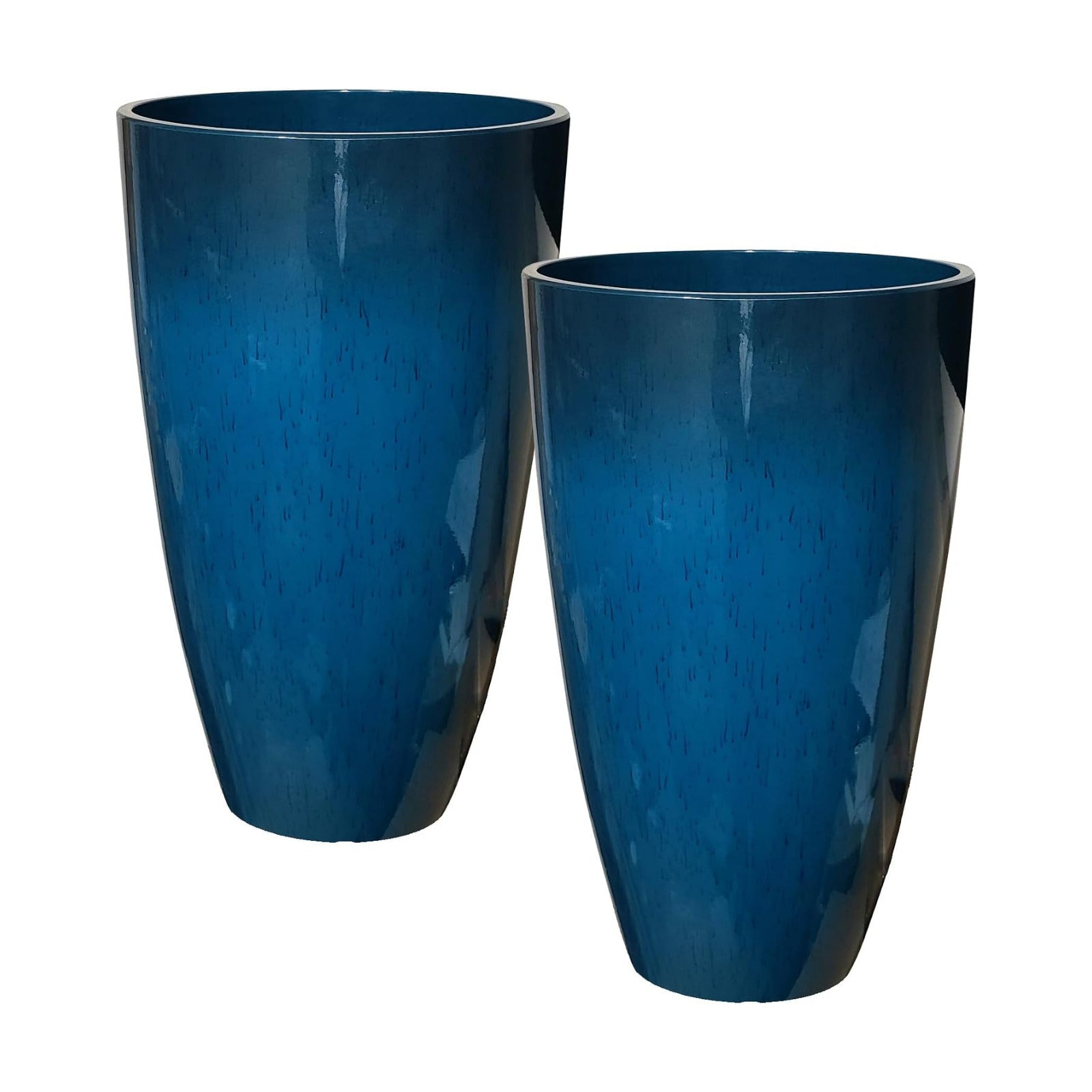 RUBBER BOND Plant Pots 2 Pack - Modern Indoor/Outdoor Planters for Home Decor - Weather-Resistant Large Flower Pots