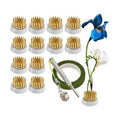 16pcs Flower Floral Frog Round Holder Includes 12pcs D23 Copper Pin Arranger+2pcs Kensan Copper Pin Arranger+1*Roll of 42.65ft Tape+1*Silver Corrector with Bell