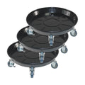 16" Heavy Duty Plant Dolly with Wheels, 320lbs Metal Rolling Plant Stand with Casters, Round Wheeled Planter Caddy
