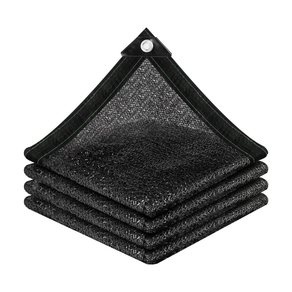 50% Sunblock Shade Cloth Net Black Resistant - 20x30 Ft Garden Shade Mesh Tarp for Plant Cover, Greenhouse, Chicken