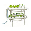 INTBUYING Hydroponic Growing System 20 Holes 4 Pipes 2 Layer Plant Site Grow Kit with 110V Pump Extra-Lage Planting