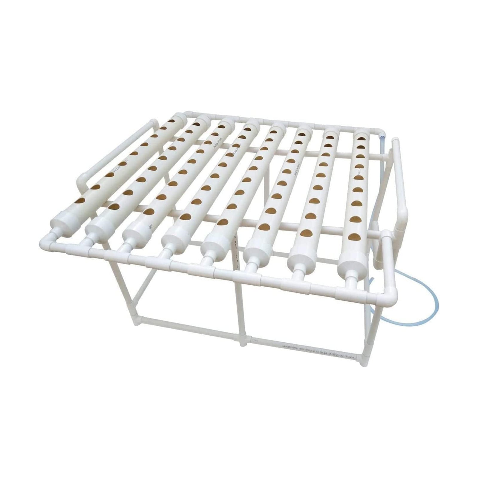 INTBUYING Hydroponics Growing System 72 Holes 8 Pipes 1 Layer Plant Site Grow Kit with 110V Water Pump, Nest Basket