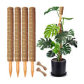 4 Pack 22 Inch Moss Poles, Stackable Moss Pole for Plants Monstera, 70 Inch Tall Moss Poles for Climbing Plants Indoor