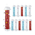 12 Pcs Sticky Fly Trap Fly Stick Indoor Outdoor Long Lasting Adhesive Fly Catcher with Hanging Hook for Wasps Gnats