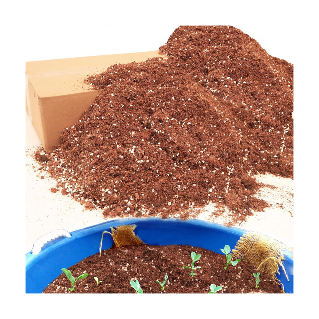 18QT Potting Soil Mix for Indoor Plants - Contains Perlite, Peat Moss, Coco Coir & Rice Charcoal, Natural & Organic
