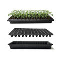 RooTrimmer 10 Pack 1020 Seed Starter Trays and 10 Pcs 72 Cell Plug Trays, Thick Durable Seedling Plastic Nursery Tray