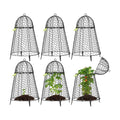 VIVOSUN Garden Cloches for Plants, Rustproof Chicken Wire Cloches with Flip-Top Design & Integrated Folding Stakes