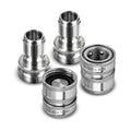 3/4 Stainless Steel Garden Hose Check Valve | 2 Pack With 2 Quick Connect Plug Set