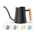 Green Moon 1L/35oz Metal Watering Can Indoor with Long Spout, Black