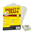 S&T INC. Insect Traps for Pest Control, 60 Pack | Glue Traps for Brown Recluse, Hobo Spiders, Black Widows, Home