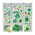 MDDRUIQI St Patricks Day Decorations - 105 PCS St Patricks Day Window Clings - Shamrock Stickers for Glass Reusable Static Spring Shamrock Decorations | St Patricks Day Decor
