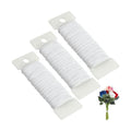 CCINEE 22 Guage White Floral Wire,3 Rolls 115 Yard White Florist Paddle Wires for Flower Arrangment, Christmas Wreath Making Garland Decoration Supply