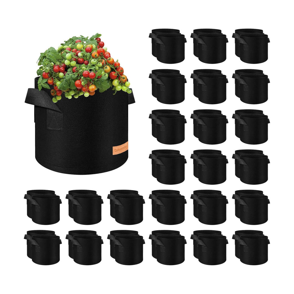 40-Pack 10 Gallon Grow Bag, Non-Woven Fabric Pots with Handles, Garden Planting Bag for Potatoes, Carrots, Tomatoes and