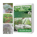 2Pack 10x30ft Garden Netting Mesh Barrier, Ultra Fine Mosquito Net for Patio,Garden Netting for Raised Beds,Fruit Tree Netting for Garden Protection Blueberry Bush Netting Cover