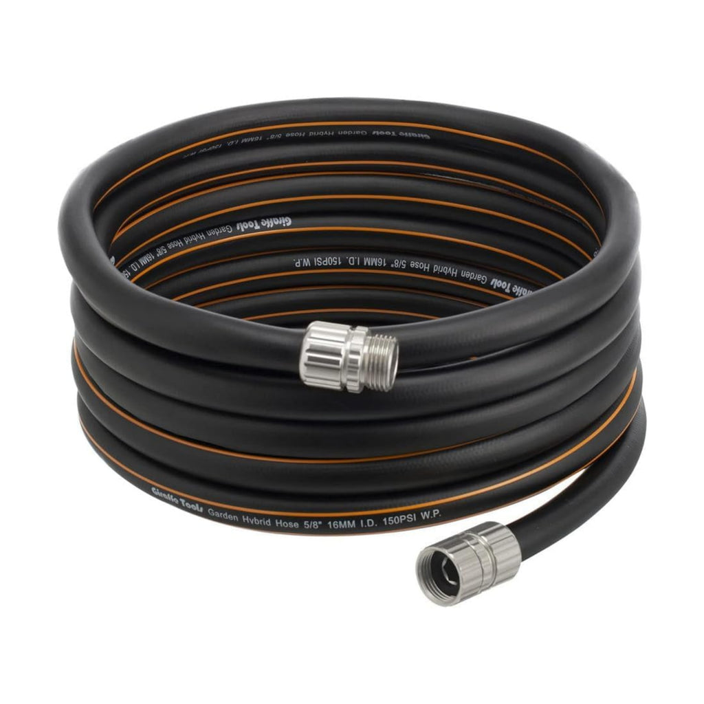 Giraffe Tools Garden Hose 5/8", 30ft Lightweight Hybrid Hose | Custom Length, Heavy Duty, No Kink, Flexible, Rubber