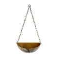 Antique Hanging Wall Planter Brass Metal by Foreside Home & Garden