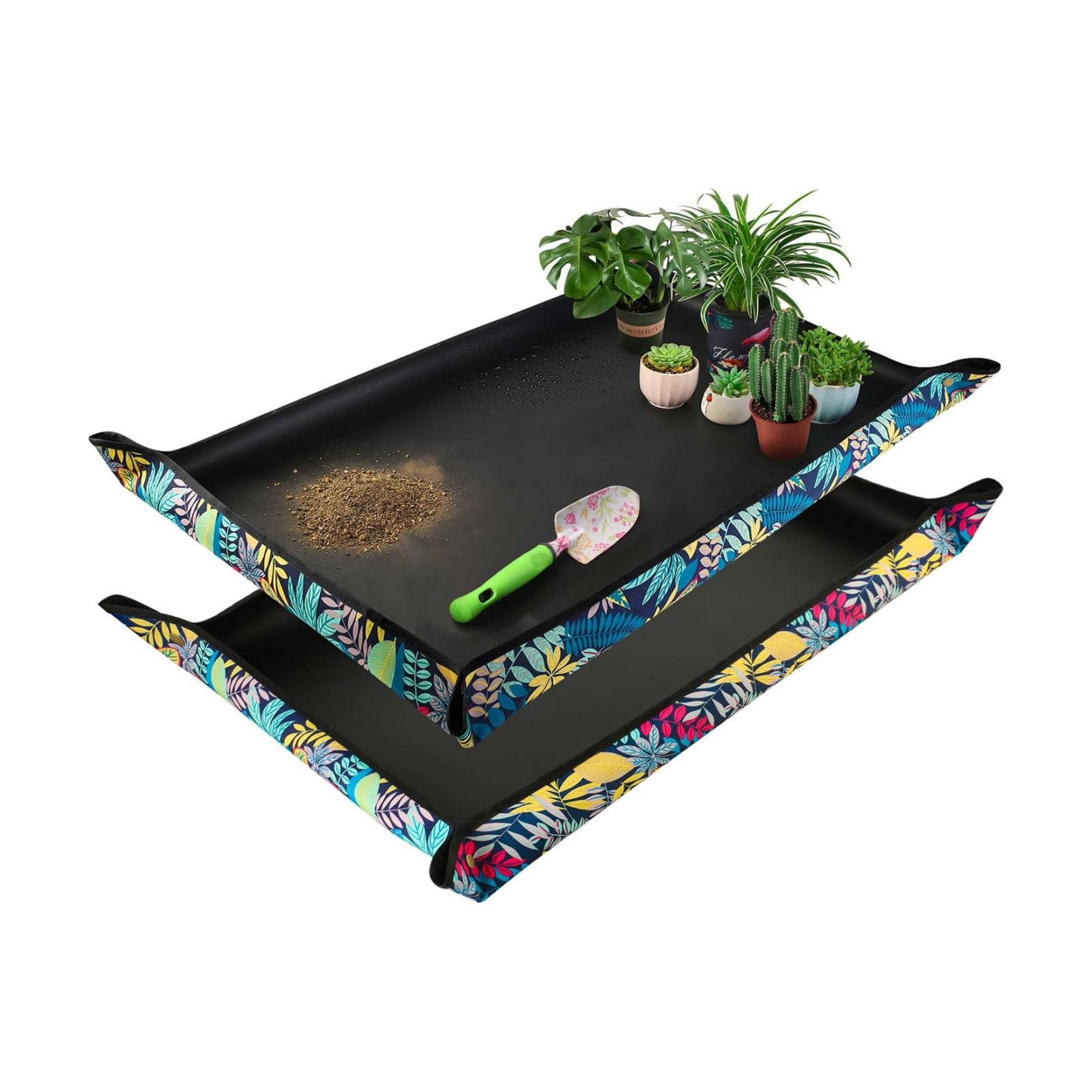 2PCS 43.5"x 29.5" Extra Large Repotting Mat for Indoor Plants Transplanting and Mess Control Gardening Gifts for Women