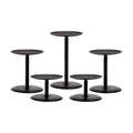 Homemory Fall Halloween Table Decor, Black Metal Candle Holders Set of 5