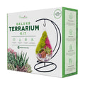 Creations by Nathalie 7" Teardrop Glass Terrarium Kit DIY Succulent Decor