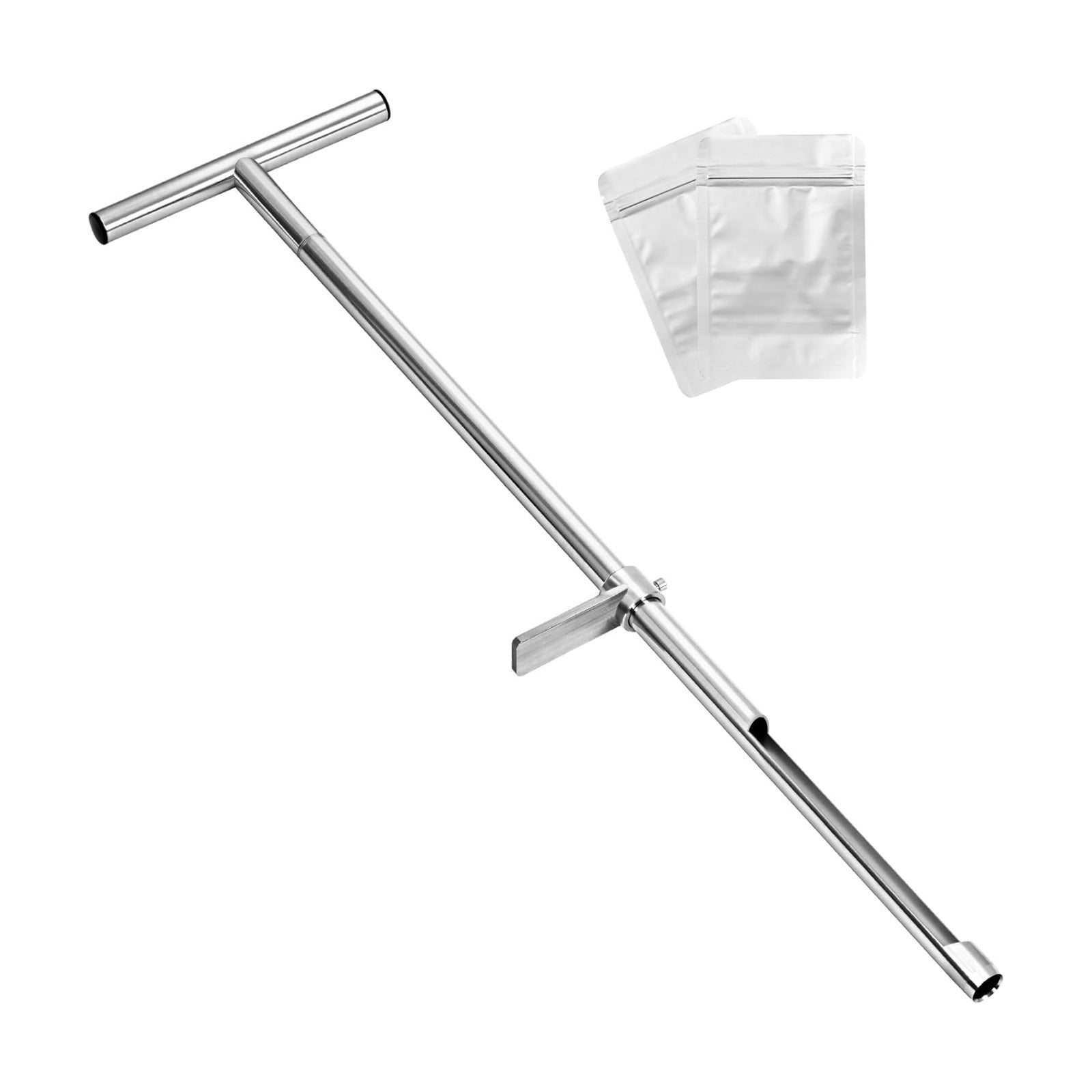 Soil Sample Probe, 36 Inch Soil Probe Rod, Ground Probe Rod, My Soil Test Kit, Stainless Steel Soil Sampler Tool for
