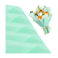 BEISHIDA 20 PCS Turquoise Floral Wrapping Paper-Matte Waterproof Flower Wrapping Paper Bouquet for Florist Supplies, DIY Crafts, Gift Packaging, Wedding, Birthday Gift