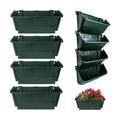 Self-Watering Wall Mounted Planter Set, Indoor and Outdoor Vertical Planter, Stackable Wall Mounted, for Balcony