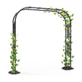 BUKLIYN Garden Arch Trellis - Garden Arch Size: 98.5in(L) * 94.5in(H) | Garden Trellis for Climbing Plants Outdoor