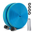 Winisok Upgrade Flat Sprinkler Soaker Hose for Garden 100FT, Heavy Duty 3-Tube Lawn Irrigation Hose with Landscape