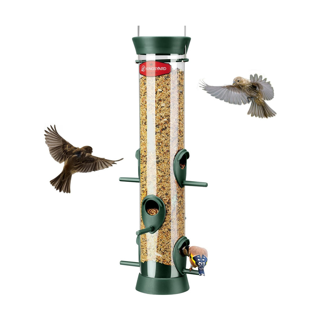 Kingsyard Tube Bird Feeder for Outdoors Hanging