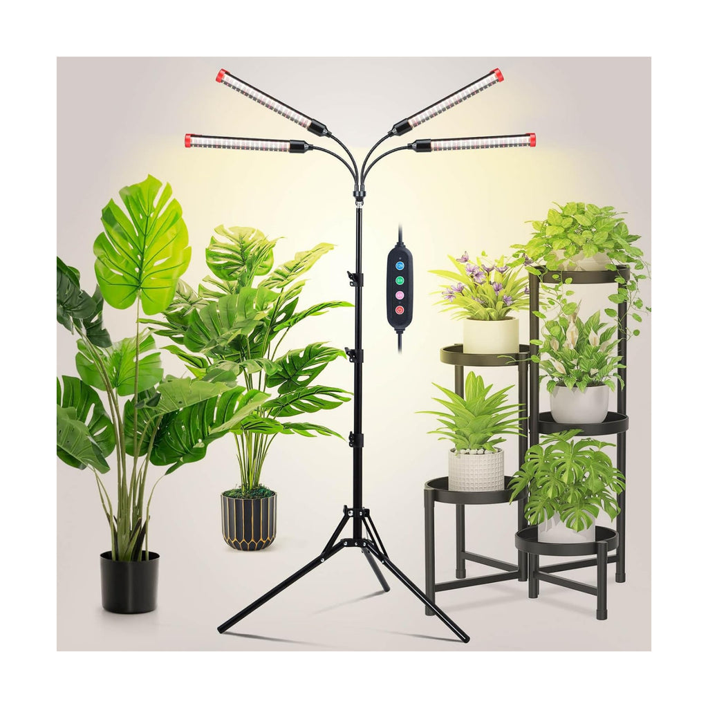 Grow Light with Stand and Timer 4,8,12,16,20 Hr, 36 Watt Standing Tall Plant Light for Bonsai Tree, Seed Starting