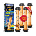 GATCH Fruit Fly Trap (4 Pack), Fly Stick for Mosquitoes, Sticky Trap for Flies Gnats Wasp Flying Insects, Bug Catcher