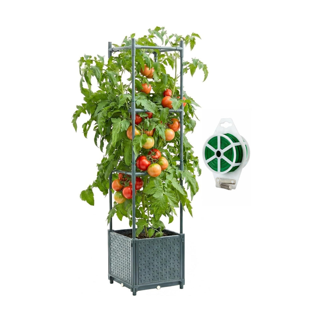 Tomato Planter Box with Trellis 41.3", Tomato Garden Bed with Planters Cage | Raised Garden Bed, Tomato Planter Box