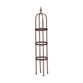 Evergreen 5 ft Garden Trellis for Climbing Plants Vines, Jasmine & Flowers, Rustproof Metal Obelisk Trellises, Outdoor