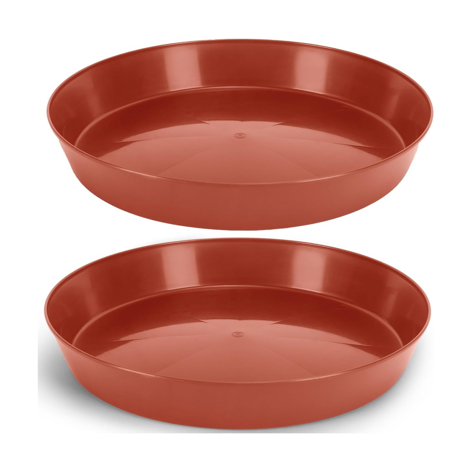 18 Inch (16.3 Inch Base) Case of 2 Plant Saucer | Polypropylene, Heavy Duty Indoor/Outdoor, Drip Pan & Tray, Collects