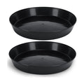 Saucers, 16in, Black 2 Pack | 14.25in Base, Case of 2