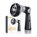 FANHAO Heavy Duty Garden Hose Nozzle, Metal Hose Sprayer Easy Thumb Control | 8 Spray Patterns, Rustproof Water Nozzle