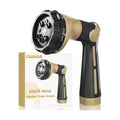 FANHAO Heavy Duty Garden Hose Nozzle, Metal Hose Sprayer Easy Thumb Control | 8 Spray Patterns, Rustproof Water Nozzle