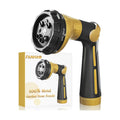 FANHAO Heavy Duty Garden Hose Nozzle, Metal Hose Sprayer Easy Thumb Control | 8 Spray Patterns, Rustproof Water Nozzle
