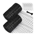 2 Roll Deer Fence Netting, 7.5 x 200 ft Heavy Duty Garden Netting Reusable Fence Barrier Anti Birds for Protect Fruit