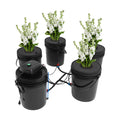 Indoor Hydroponics Growing System, 5 Gallon Round Bucket Deep Water Culture DWC Hydroponic Grow System Kit, 5-Bucket