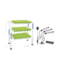 Upgraded Hydroponics Growing System with LED Grow Lights,108 Plant Sites,3 Layers Food-Grade PVC-U Pipes Hydroponic