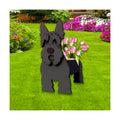 Scottish Terrier Dog Planter Pots, Animal Shaped Flower Pot | Cute Plant Gift for Women and Pet Lovers, Indoor Outdoor