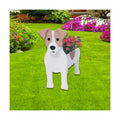Jack Russell Dog Planter Pots, Animal Shaped Flower Pot | Cute Plant Gift for Women and Pet Lovers, Indoor Outdoor