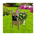 Yellow French Bulldog Dog Planter Pots, Animal Shaped Flower Pot | Cute Plant Gift for Women and Pet Lovers, Indoor