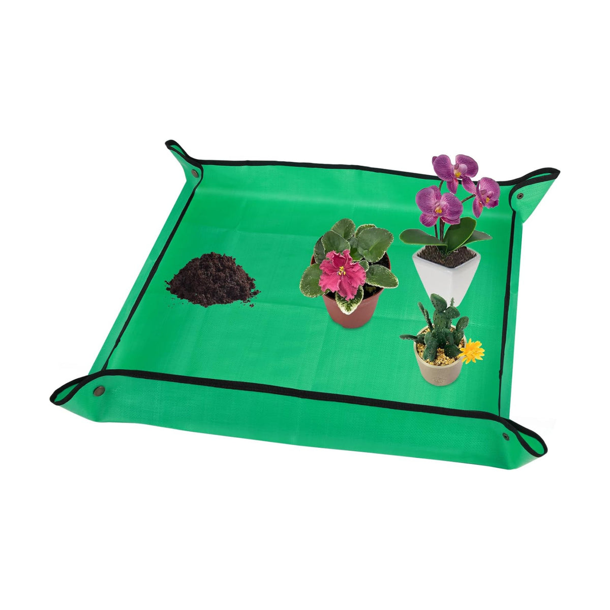 30" X 30" Large Plant Repotting Mat for Indoor Plants Potting Soil, Foldable Waterproof Plant Repotting/Potting Tray, Potting Mat for House Plants Succulents Gardening Tools Gifts for Gardener