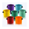 Sinimaka 10 Gallon Grow Bags, 7 Pack Colorful Fabric Plant Pots with Handles for Garden and Outdoor Planting